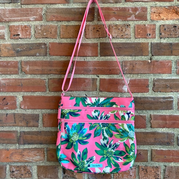 Vera Bradley Crossbody Hot Pink Floral Bag - Picture 9 of 9